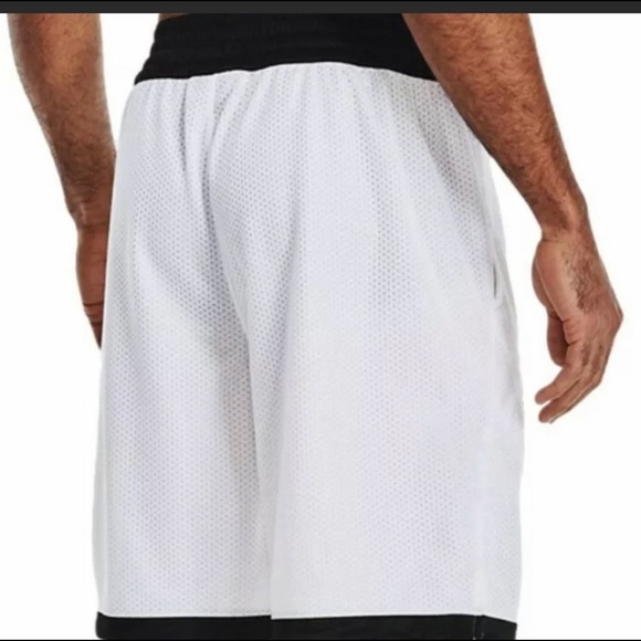 Under Armour Project Rock Mens Iron Paradise White Mesh Shorts 1361618 Sz - Picture 4 of 9